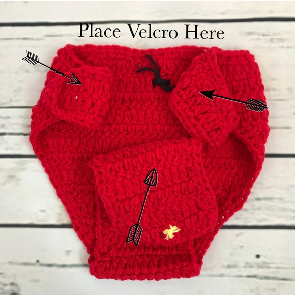 Newborn Baby Crochet Knit Mickey Mouse Outfit Photo Prop - Picture 8 of 9